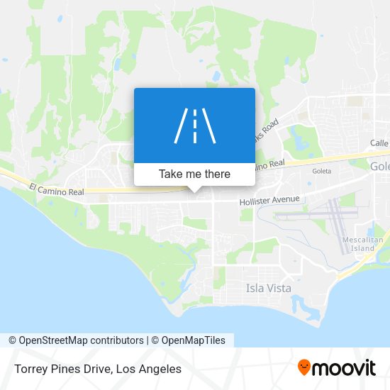 Torrey Pines Drive map