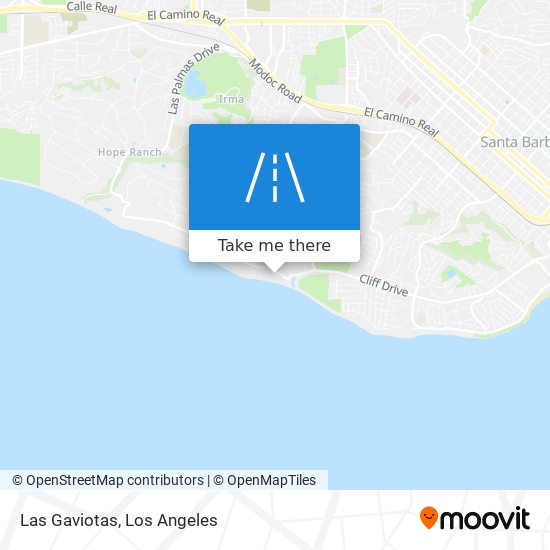 Las Gaviotas map