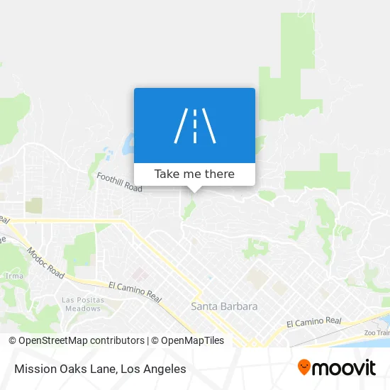 Mission Oaks Lane map