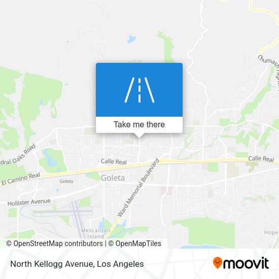 North Kellogg Avenue map