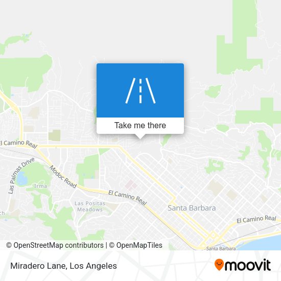 Mapa de Miradero Lane