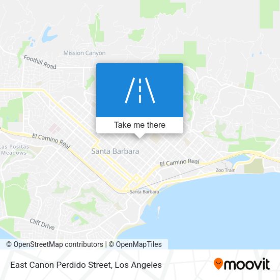 East Canon Perdido Street map