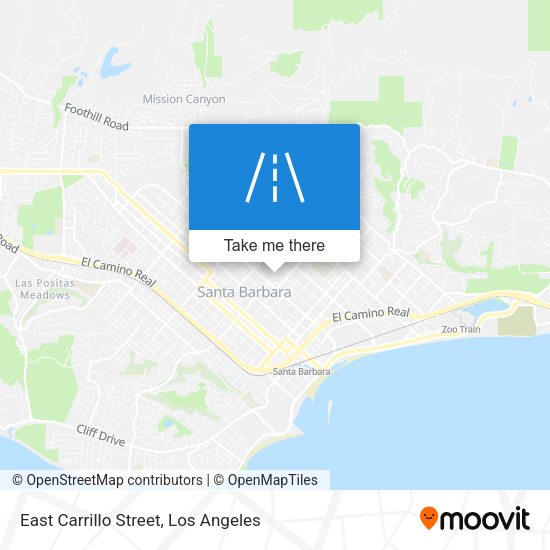 East Carrillo Street map