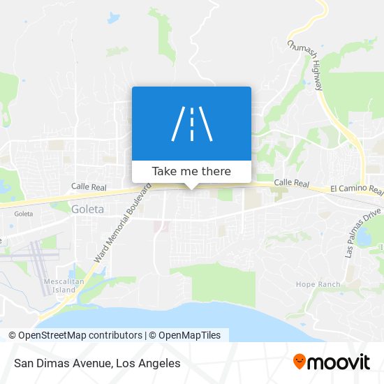 San Dimas Avenue map