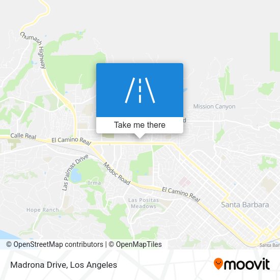 Madrona Drive map