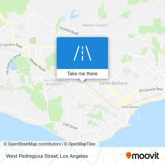 Mapa de West Pedregosa Street