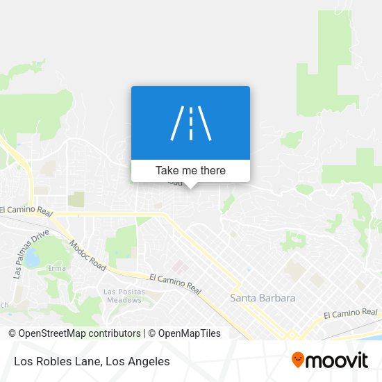 Mapa de Los Robles Lane