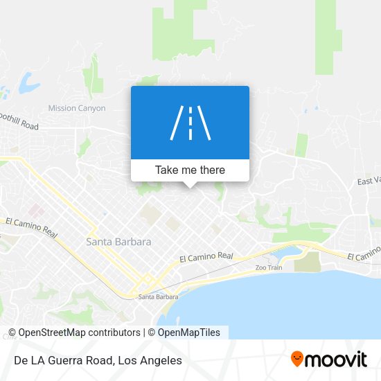 Mapa de De LA Guerra Road