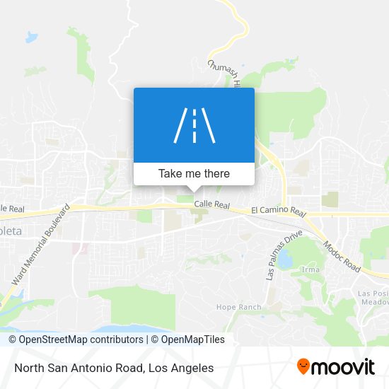 North San Antonio Road map