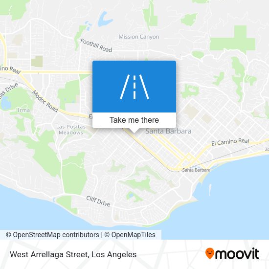Mapa de West Arrellaga Street
