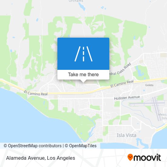 Mapa de Alameda Avenue