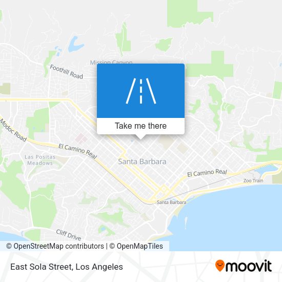 East Sola Street map