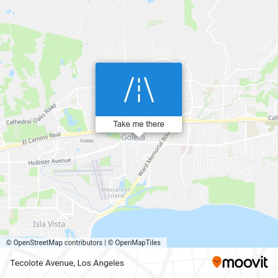 Tecolote Avenue map