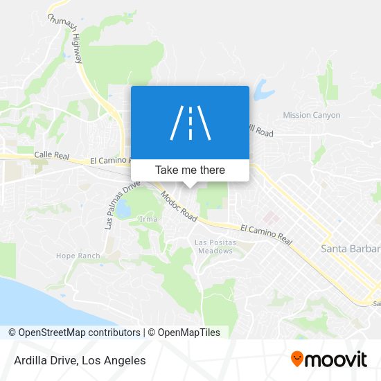 Mapa de Ardilla Drive