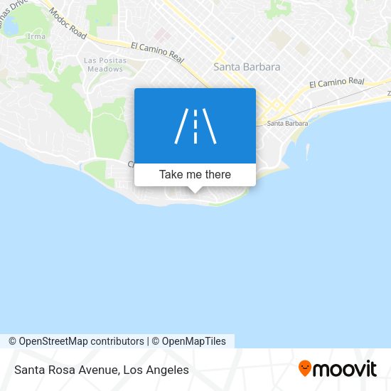 Santa Rosa Avenue map