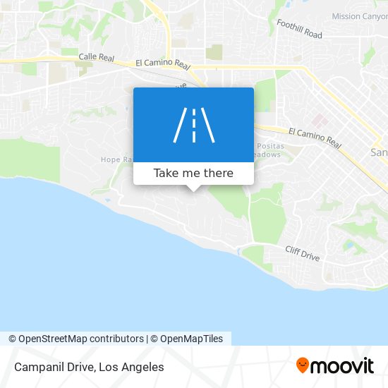 Campanil Drive map