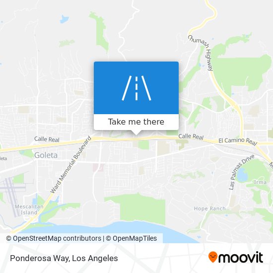 Ponderosa Way map