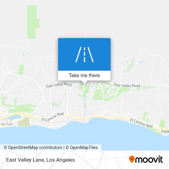 East Valley Lane map