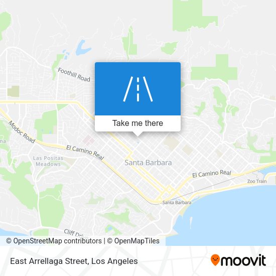 East Arrellaga Street map