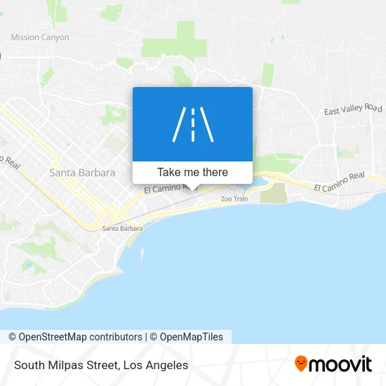 South Milpas Street map