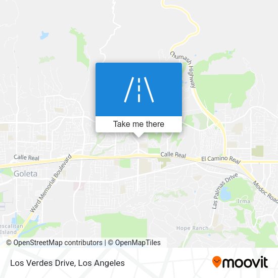 Los Verdes Drive map