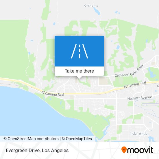 Mapa de Evergreen Drive
