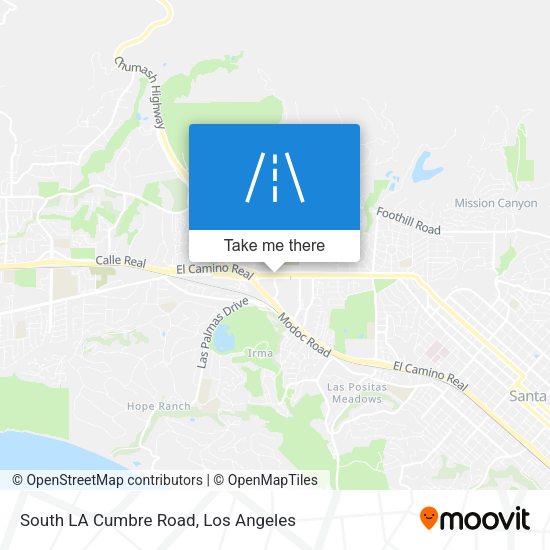Mapa de South LA Cumbre Road