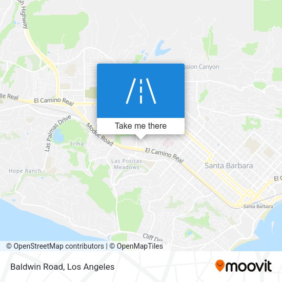 Mapa de Baldwin Road