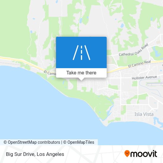 Mapa de Big Sur Drive