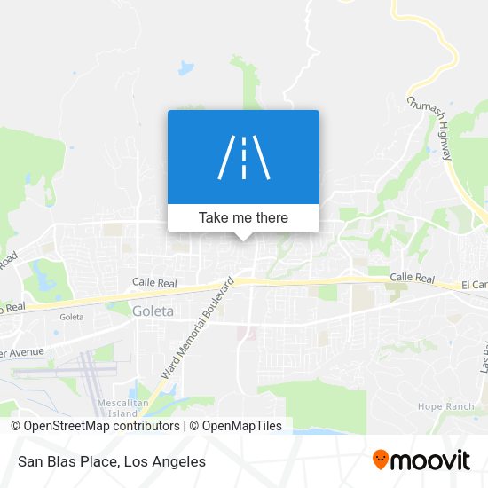 San Blas Place map