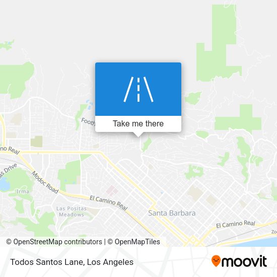 Mapa de Todos Santos Lane