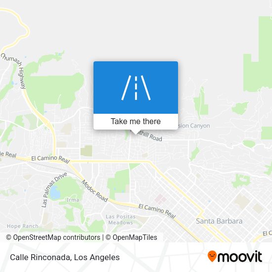 Calle Rinconada map