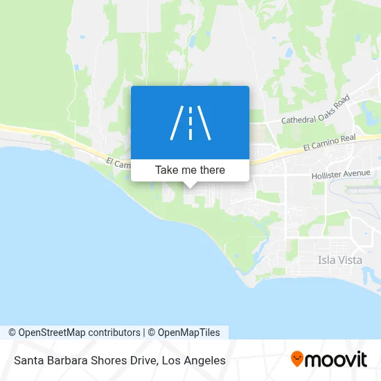 Santa Barbara Shores Drive map