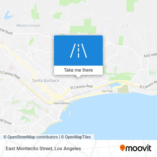 East Montecito Street map