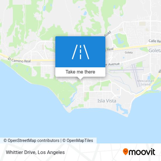 Mapa de Whittier Drive