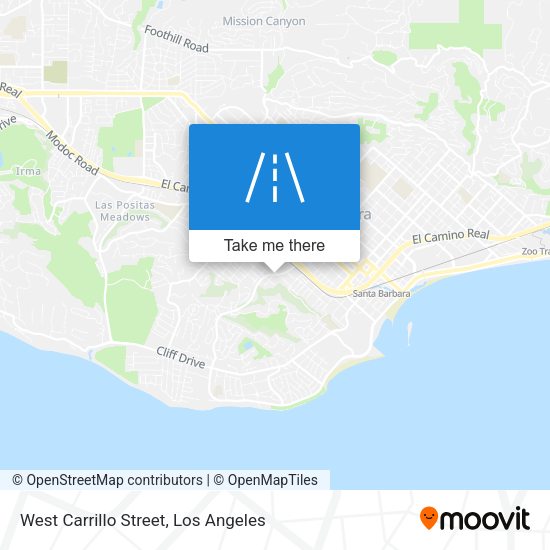 Mapa de West Carrillo Street
