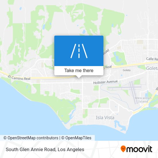 South Glen Annie Road map