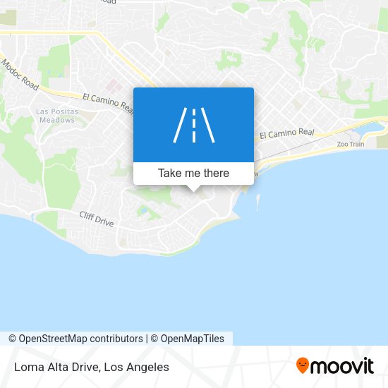 Loma Alta Drive map