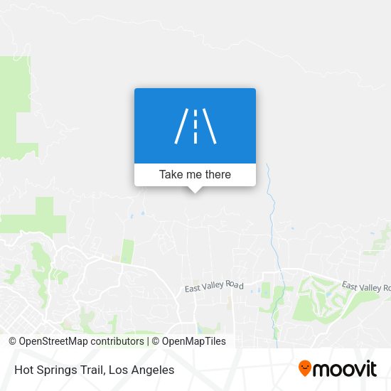 Mapa de Hot Springs Trail