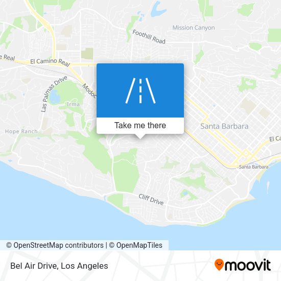 Mapa de Bel Air Drive