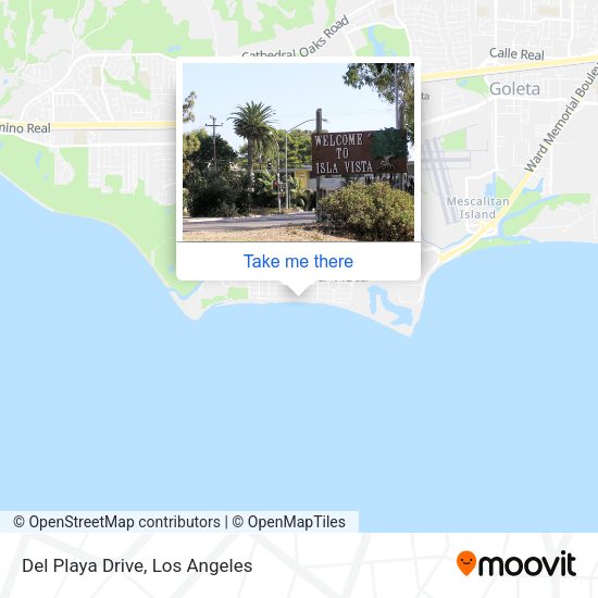 Del Playa Drive map
