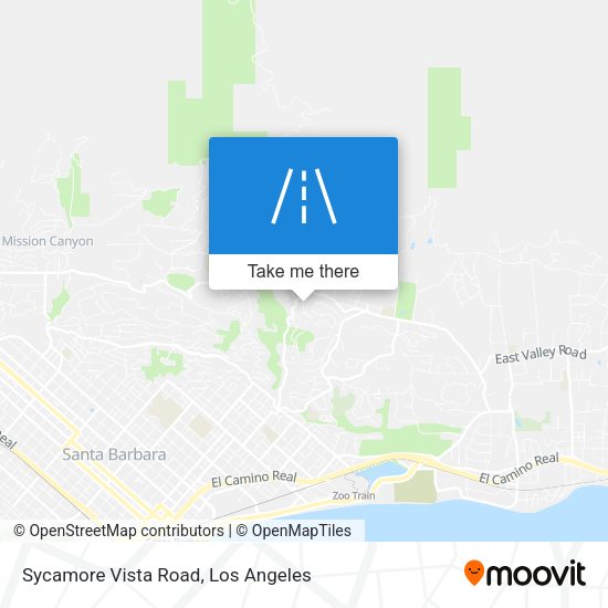 Sycamore Vista Road map