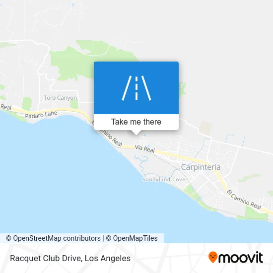 Racquet Club Drive map