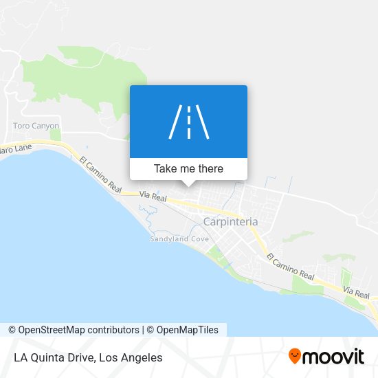 LA Quinta Drive map