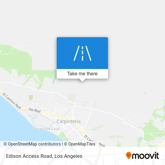 Edison Access Road map