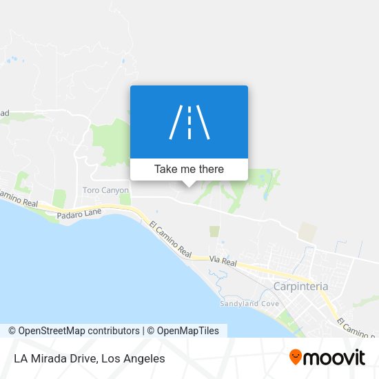 LA Mirada Drive map