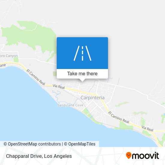 Chapparal Drive map
