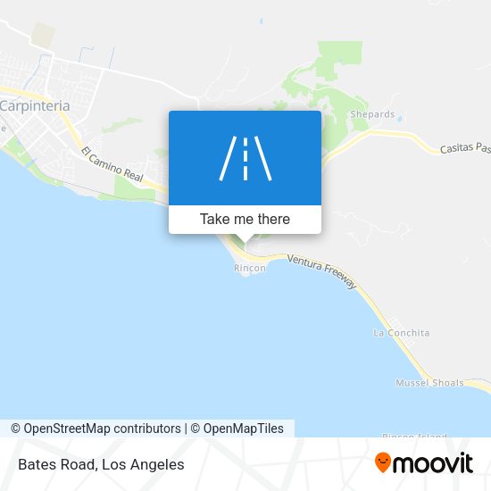 Mapa de Bates Road