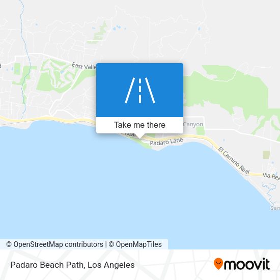 Padaro Beach Path map