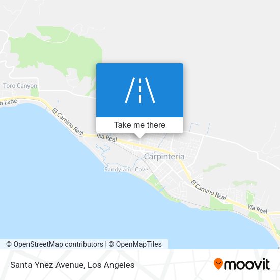 Santa Ynez Avenue map
